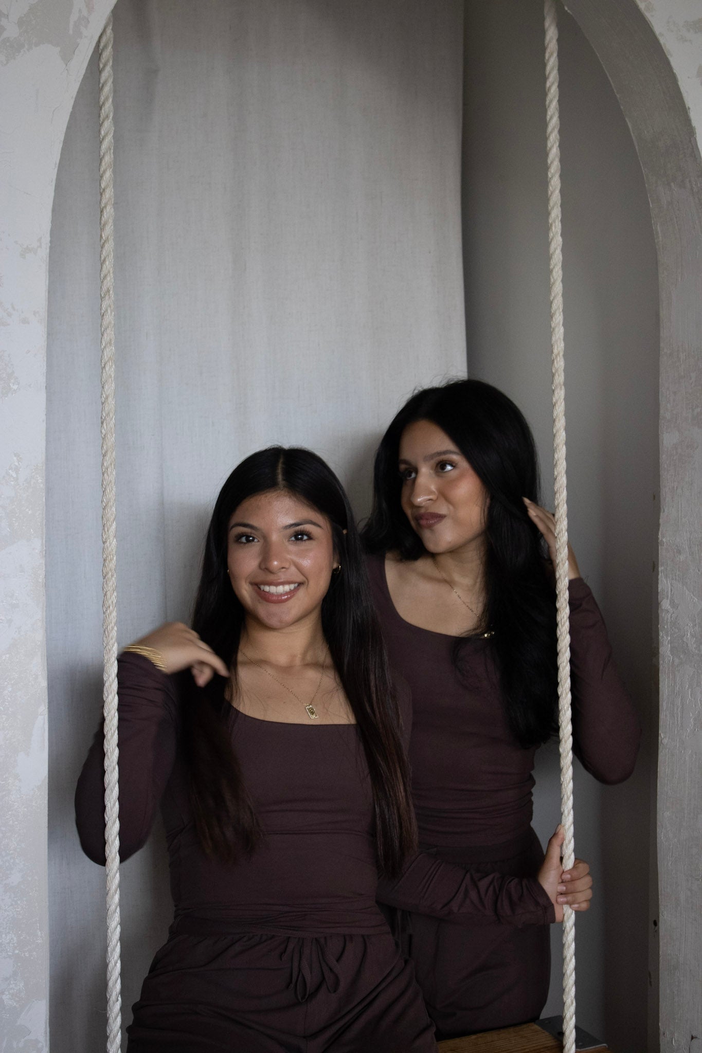 Brown Butter Square Neck Long Sleeve